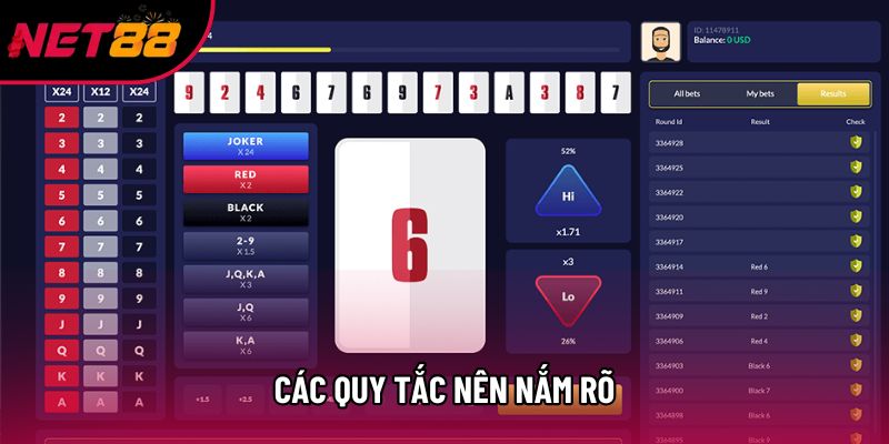 Các quy tắc nên nắm rõ Các quy tắc nên nắm rõ