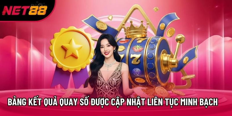 Bảng kết quả quay số được cập nhật liên tục minh bạch