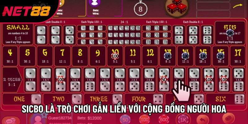 Sicbo trực tuyến là trò chơi gắn liền với cộng đồng người Hoa