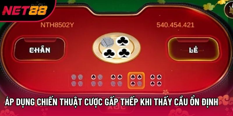 Áp dụng chiến thuật cược gấp thếp khi thấy cầu ổn định